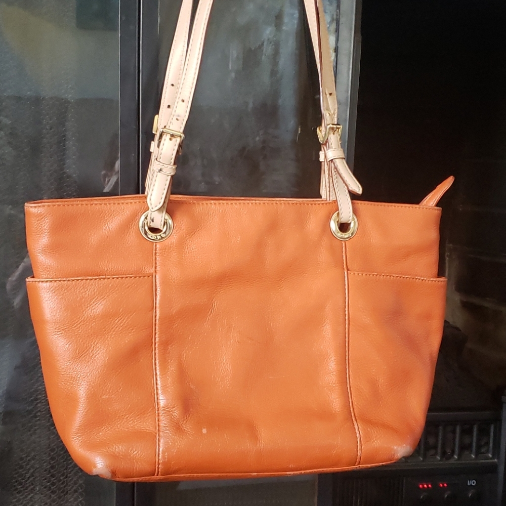 MICHAEL Michael Kors Leather Jet Set Tote
